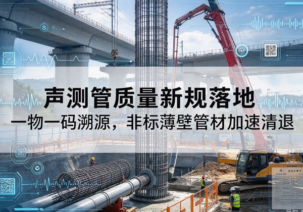 汉川声测管质量新规落地，一物一码溯源，非标薄壁管材加速清退